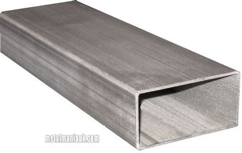 Hot finished square hollow sections. Steel rectangular section 80mm x 40mm x 2mm x 500mm ...