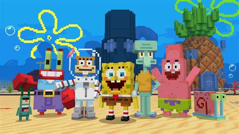 Spongebob Squarepants Gets Squarer In New Minecraft Dlc