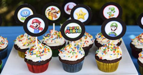 Super Mario Bros Cupcakes With Free Printable Toppers Cupcake Diaries