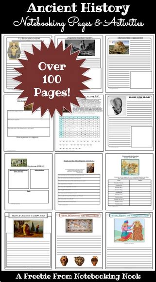 Free Ancient History Notebooking And Activity Pages