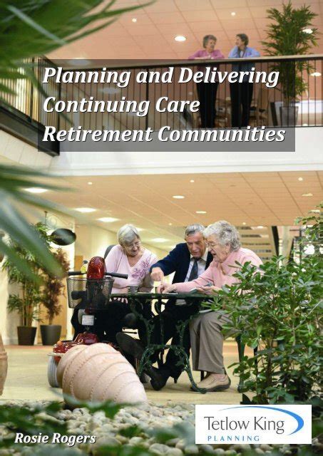 Planning And Delivering Continuing Care Retirement Communities