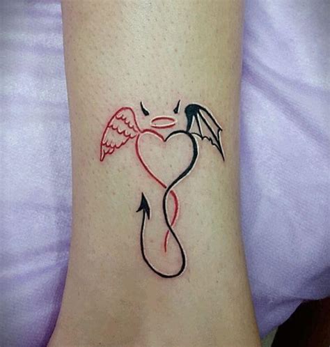 Angel Devil Heart Tattoo Designs Delossantos Wervis