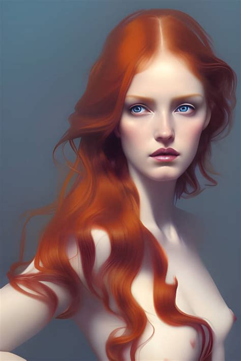 beautiful redhead nude by ai art phoenix on deviantart