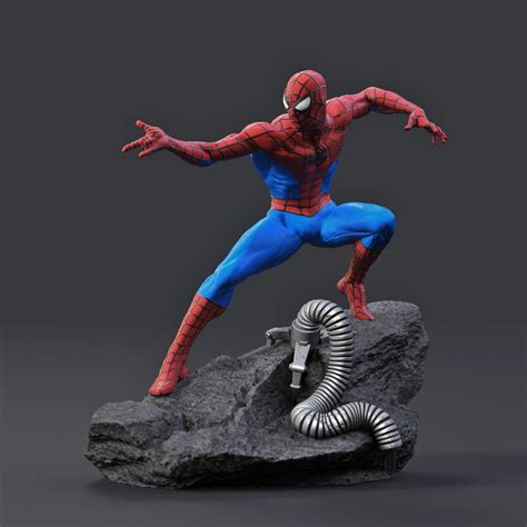 Spider Man 3d Print Model Spiderverse Marvel Spiderman Etsy