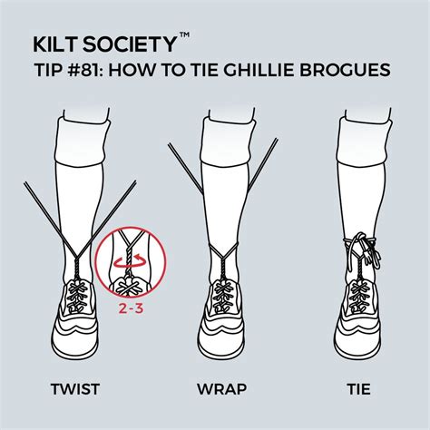 This trend is a way to never tie your shoes again! TIP #81: HOW TO TIE GHILLIE BROGUES - KILT SOCIETY™