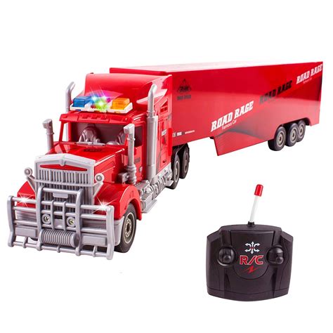 Buy Vokodo Rc Semi Truck And Trailer 23 With Lights Electric Hauler