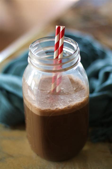 Banana Almond Milk Smoothie With Cocoa And Maca Powder