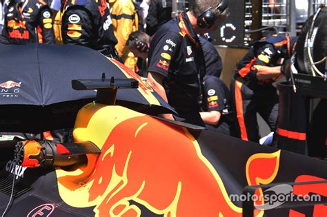 Red Bull Racing Rb13 Detalle Trasera De La Carrocería At Gp De Mónaco