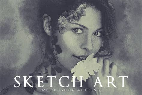 Sketch Art Photoshop Actions By Creativewhoa Thehungryjpeg