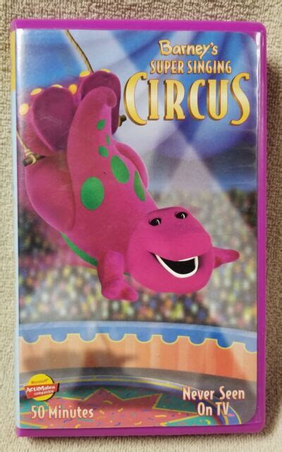 Barney Super Singing Circus Vhs 2000 For Sale Online Ebay