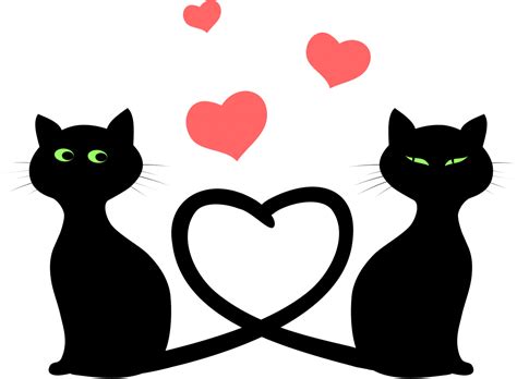 Love Cat Silhouette Svg