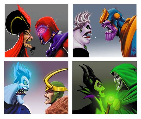Disney Villains Vs Marvel Villains By Larhsrebirth On Deviantart