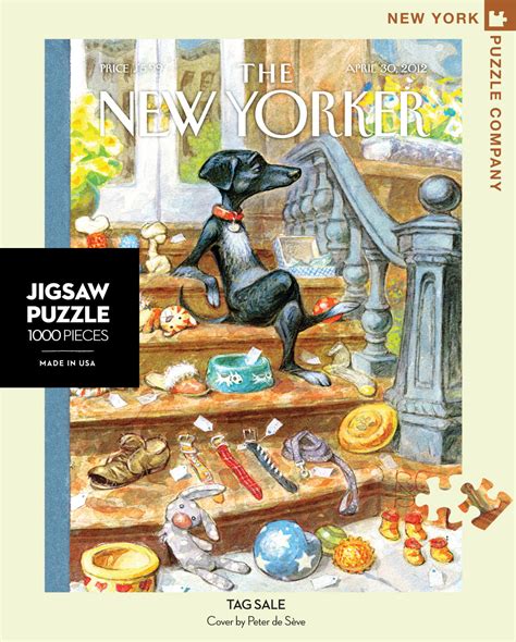 New yorker covers new puzzle double bass 500 piece jigsaw puzzles 10 years artist artists bass. THE NEW YORKER - TAG SALE 1000 PIECE JIGSAW PUZZLE