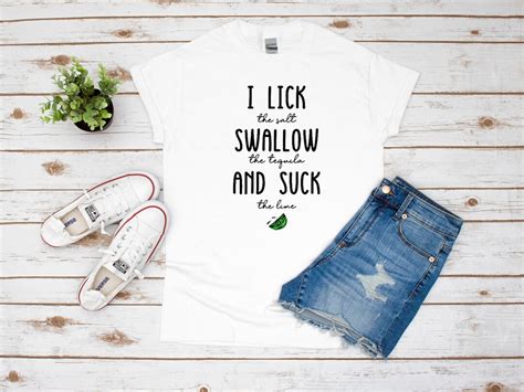 I Lick Swallow Suck Graphic Tee White Or Black Mature Etsy