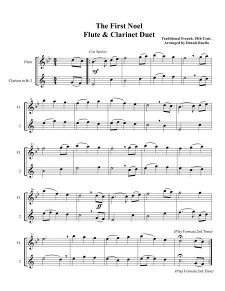 Christmas Duet Collection For Flute And Clarinet By Traditional Christmas