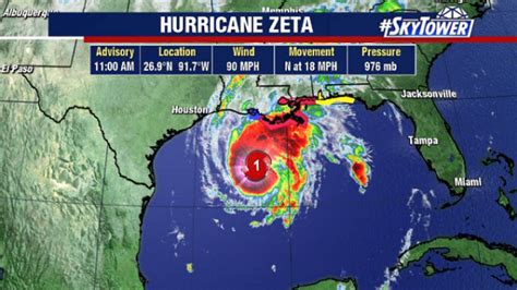 Hurricane Zeta Expected To Make Landfall In Southeast Louisiana Late