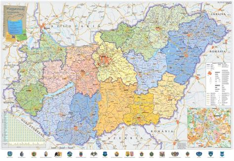 Magyarország térkép fali atlasz lekaparható felülettel a túrázás szerelmeseinek. Irányítószámos Térkép Magyarország
