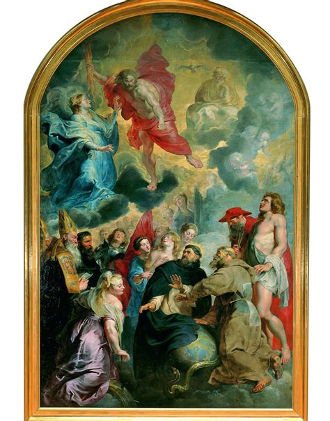Saint Dominique Et Saint Fran Ois Pr Servant Le Monde De La Col Re Du Christ Pierre Paul Rubens