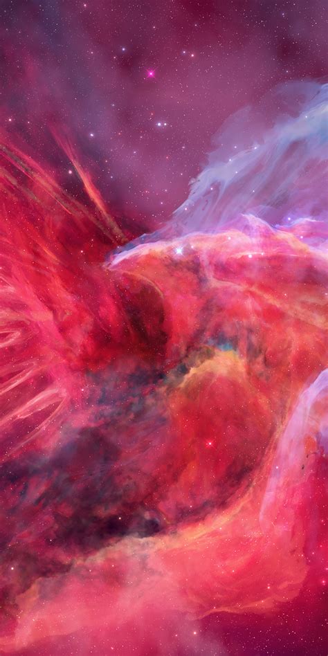 1080x2160 Nebula Purple Red Abstract One Plus 5thonor 7xhonor View 10