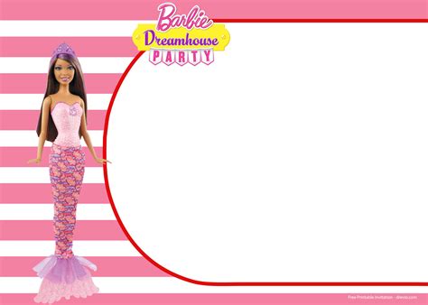 Free Barbie Birthday Invitation Templates Download Hundreds Free