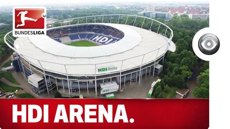 Fc nürnberg präsentiert sich beim spiel gegen hannover 96 von der rolle. The Home of Hannover 96 - Stadium Flyover with an ...