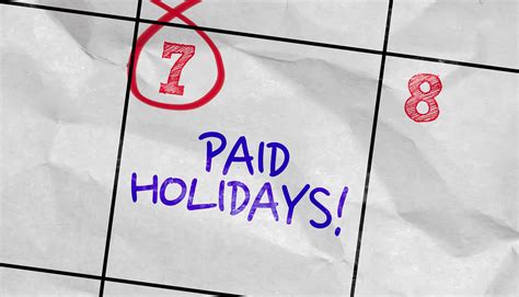 Paid Holiday Recommendations Dental Consultants