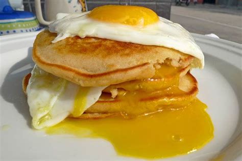 They used it in austin powers and i am sure it has some sort of naughty meaning! Pancake Sandwich? Yes I think I will | No egg pancakes, Breakfast, Breakfast recipes