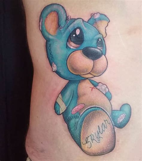 16 Cute And Cuddly Teddy Bear Tattoos And Meanings Tattooswin
