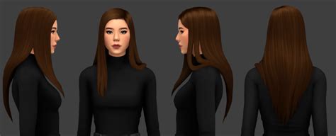 Evangeline Hair Evoxyr On Patreon In 2021 Sims Hair Sims 4 Sims