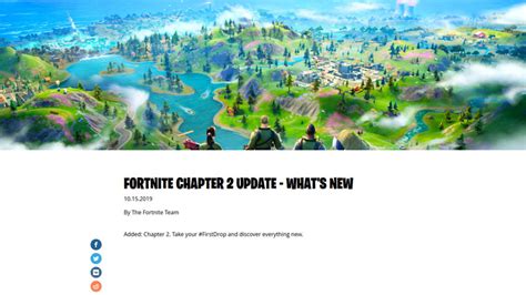 Once epic games posts any change, we'll talk about it below. Fortnite Chapter 2 - Is it a brand new game?