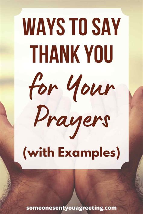 Thank You For Your Prayers What To Say With Examples Someone Sent