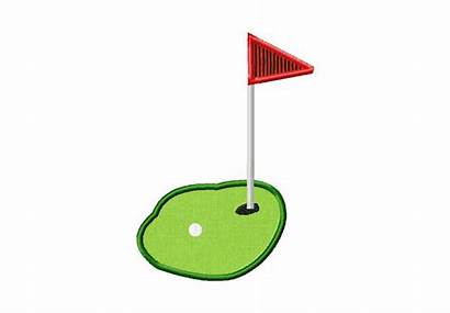 Golf Applique Embroidery Clipart Machine Cartoon Clip