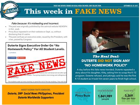 Discover the most extensive philippines newspaper and news media guide on the internet. THIS WEEK IN FAKE NEWS: Duterte DID NOT sign any 'no ...