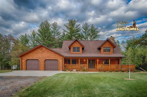 Florida cracker style cool house plan id: Lofted Log Floor Plan from Golden Eagle Log & Timber Homes