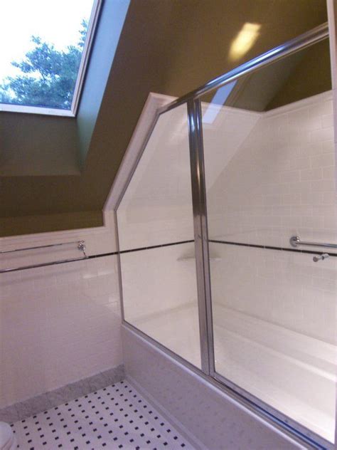 The finished ceiling height is roughly 8'. attic bathrooms with sloped ceilings | This entry was posted in Baths and Laundry . Bookmark the ...