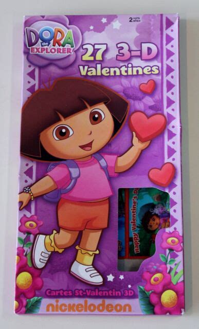 Nickelodeon Dora The Explorer 27 3 D Valentines Valentines Day Cards