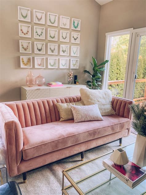 Pink Couch Living Room