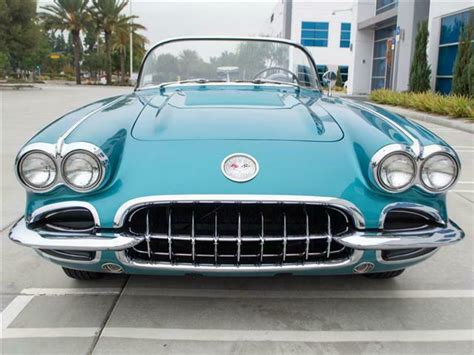 1958 Regal Turquoise Corvette Convertible Frame Off Restored For Sale