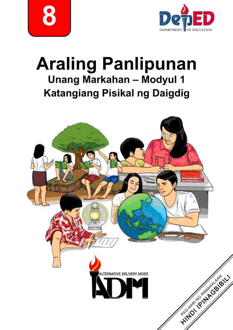 Araling Panlipunan 8 Modyul 1 Katangiang Pisikal Ng Daigdig Grade 8