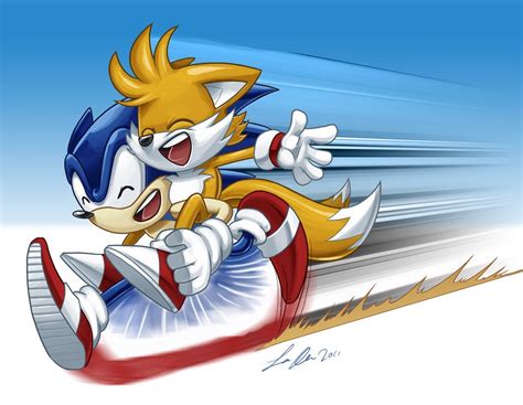 Tails Character Sonic Sonic The Hedgehog Wallpapers Hd Desktop