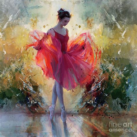 Ballerina Painting Ballerina Dance Girl Kk45a By Gull G Painting Of