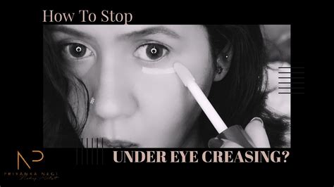 How To Stop Under Eye Creasing Youtube