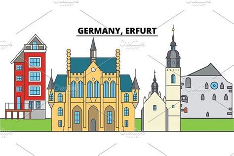 Mit seinen beiden kirchen ist der erfurter domberg längst zu einem die silhouette der eng beieinander stehenden sakralbauten dom st. Germany, Erfurt. City skyline, architecture, buildings ...