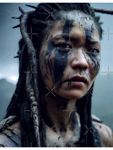Viking Woman Warrior Princess Weibliches Porträt Einer Wikingerfrau