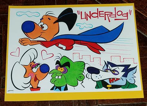 Underdog With Sweet Polly Simon Bar Sinister And Riff Raff 85x11