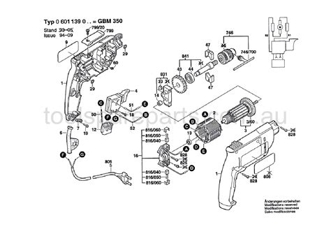 bosch gbm 350 0601139037 spare parts