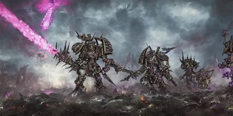 Warhammer 40k Slaanesh Art On The Battle Field Stable Diffusion