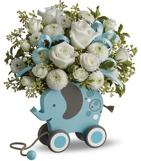 From you flowers offers same day delivery for many of it's flowers, if you would like to send flowers today to the hospital or home. Boy Baby Shower Centerpieces | baby boy flower ...