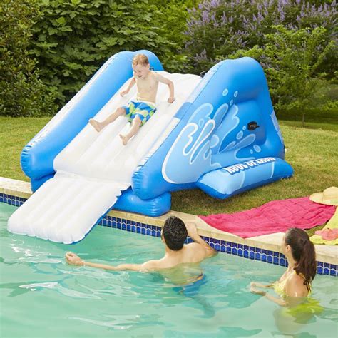 Intex 58849ep Kool Splash Inflatable Play Center Swimming Pool Water Slide Blue In 2022 Pool