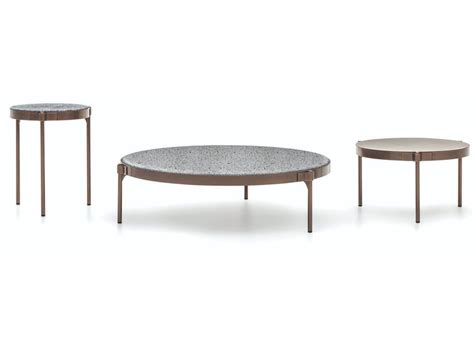 Tape Cord Outdoor Round Stone Outdoor Coffee Table By Minotti Design